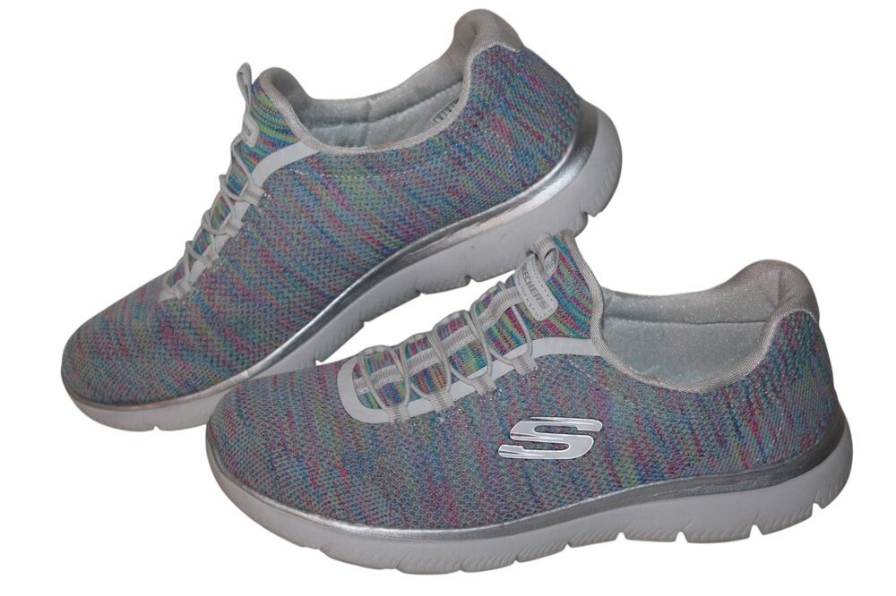 Skechers Summits Slip On Casual Sneakers, 149939, White/Multi, Womens Size 9